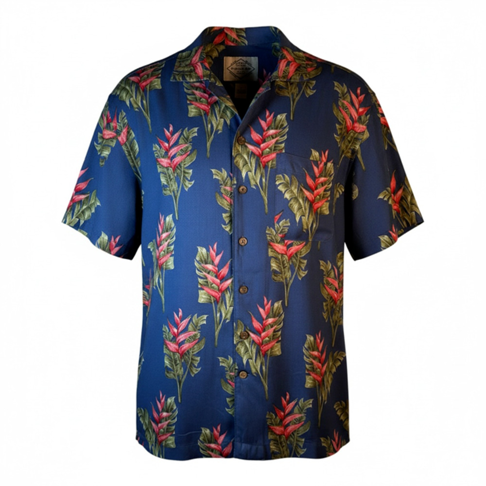St. Johns Bay Men's Camp Style Hawaiian/Cruis Shirt Size Classic Fit Size Large